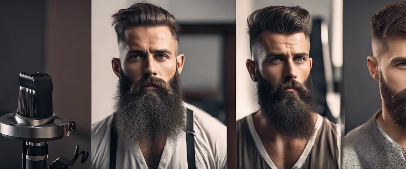 Image showcasing different beard styles