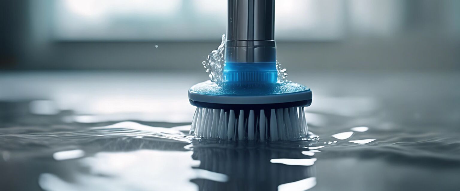 Cleaning an electric toothbrush