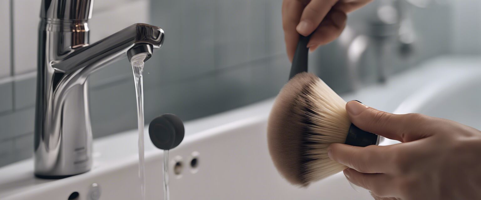 Cleaning and maintenance of facial cleansing brush