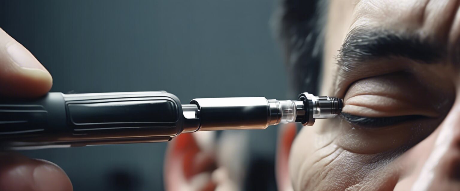 Nose and Ear Trimmer in Use