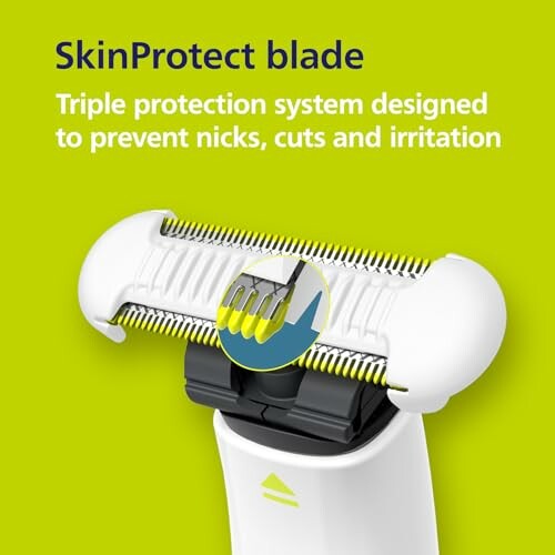 SkinProtect blade with triple protection system