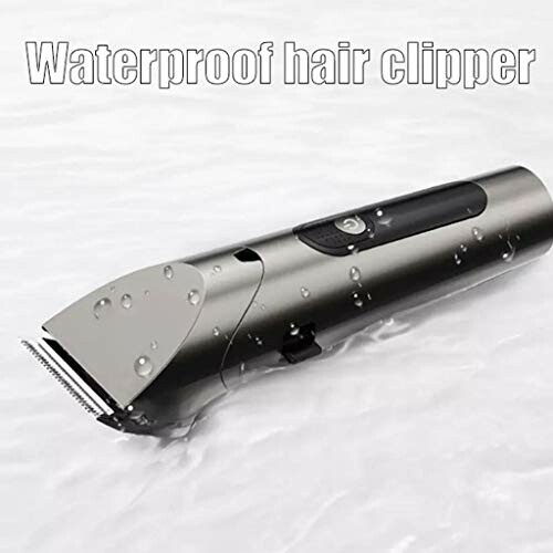 Waterproof hair clipper with water droplets